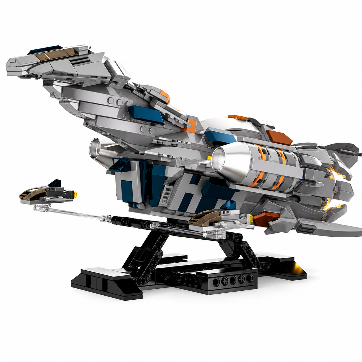 Galaxy Explorer Spaceship Building Blocks Display Set main product view