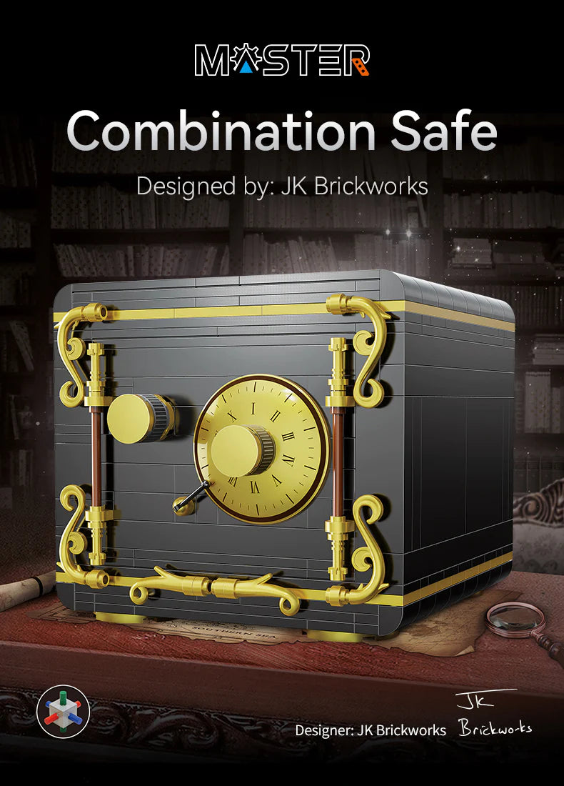 CaDA C71006W 424 Pics Combination Safe building block set antique-style safe