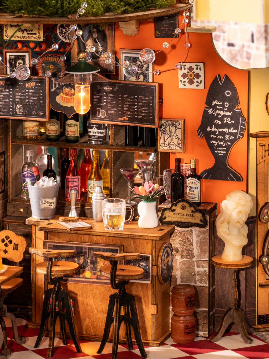 Rolife Cheers Bar & Dining DIY Miniature House DG173