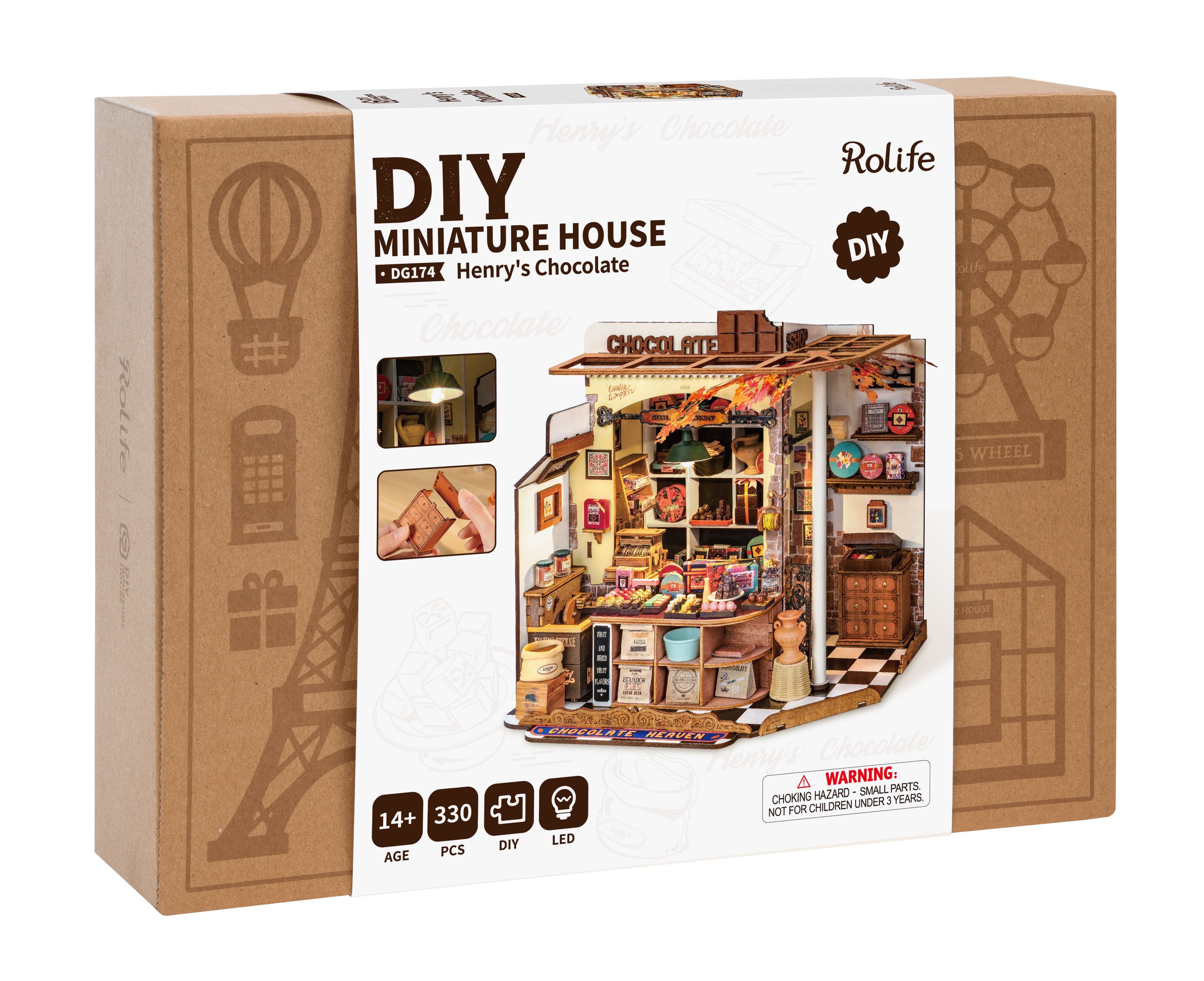 Rolife Henry's Chocolate DIY Miniature House DG174