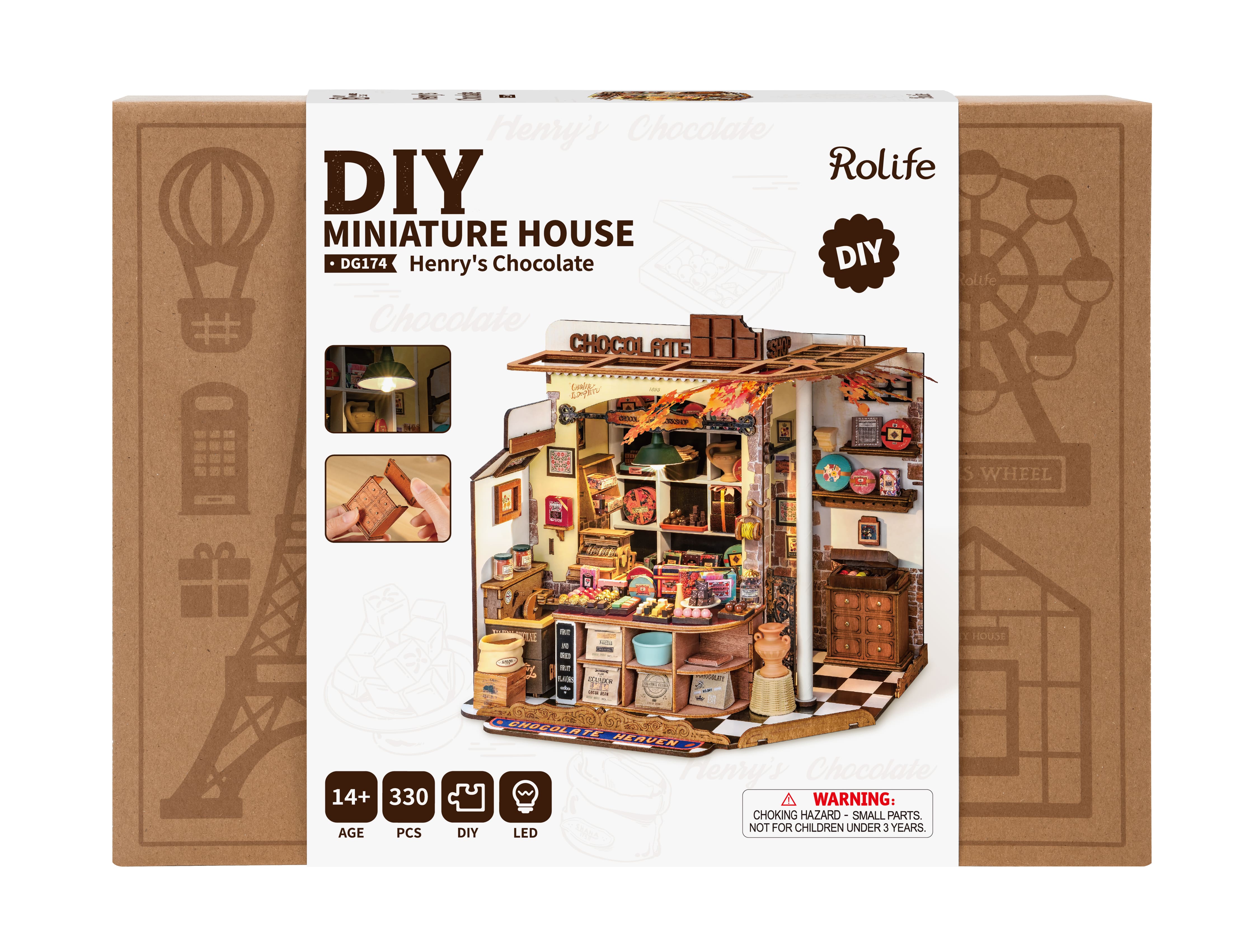 Rolife Henry's Chocolate DIY Miniature House DG174
