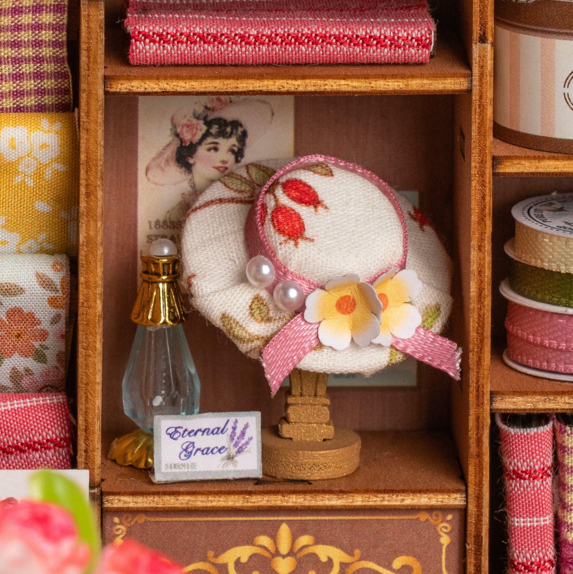 Rolife Elsa's Tailoring DIY Miniature House - DG178 | 3D Dollhouse Kit with LED Lights for Adults