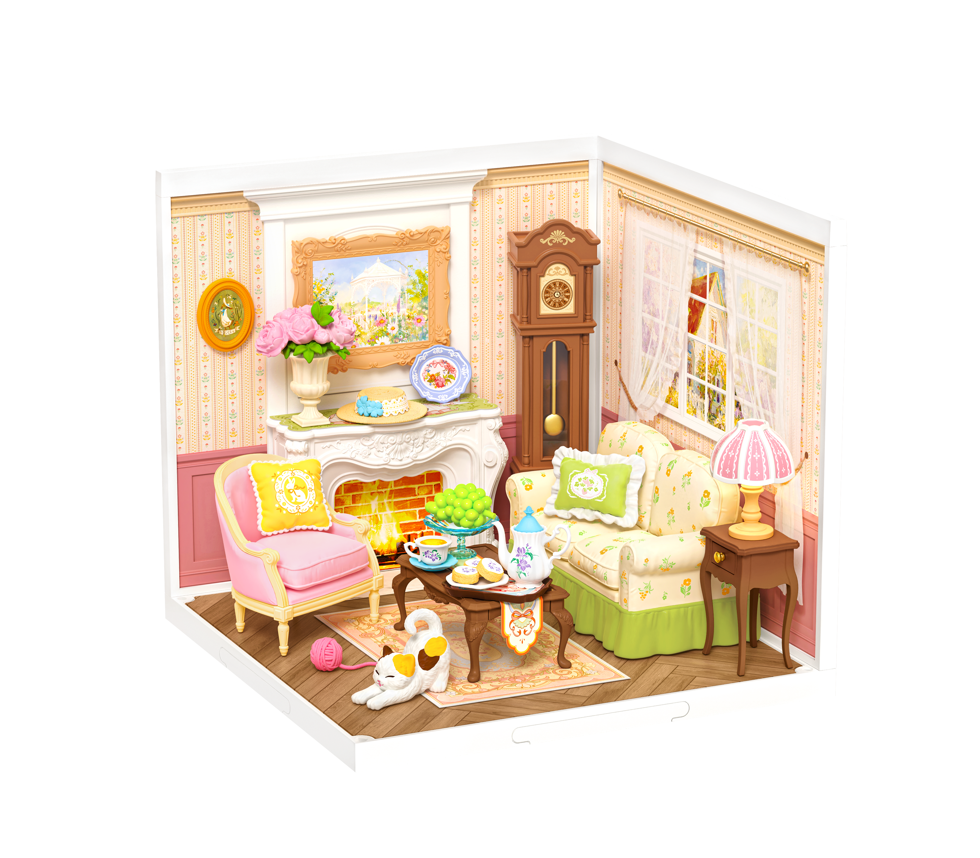 Rolife Holiday Tea Time DIY Miniature House - DW023 | Cozy 3D Christmas Tea Room with LED Lights