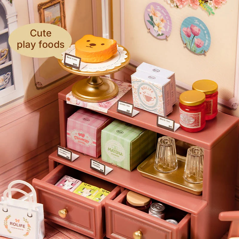Rolife Honey Tea Lounge DIY Miniature House DWS02B