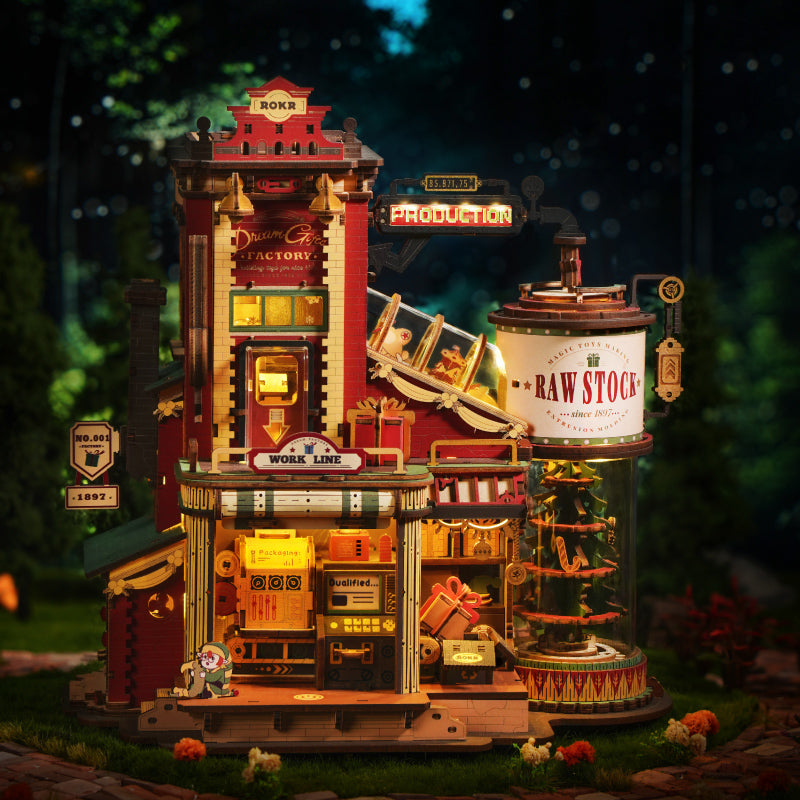ROKR Dream Gift Factory Wooden Music Box EAB01
