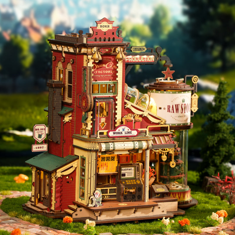 ROKR Dream Gift Factory Wooden Music Box EAB01