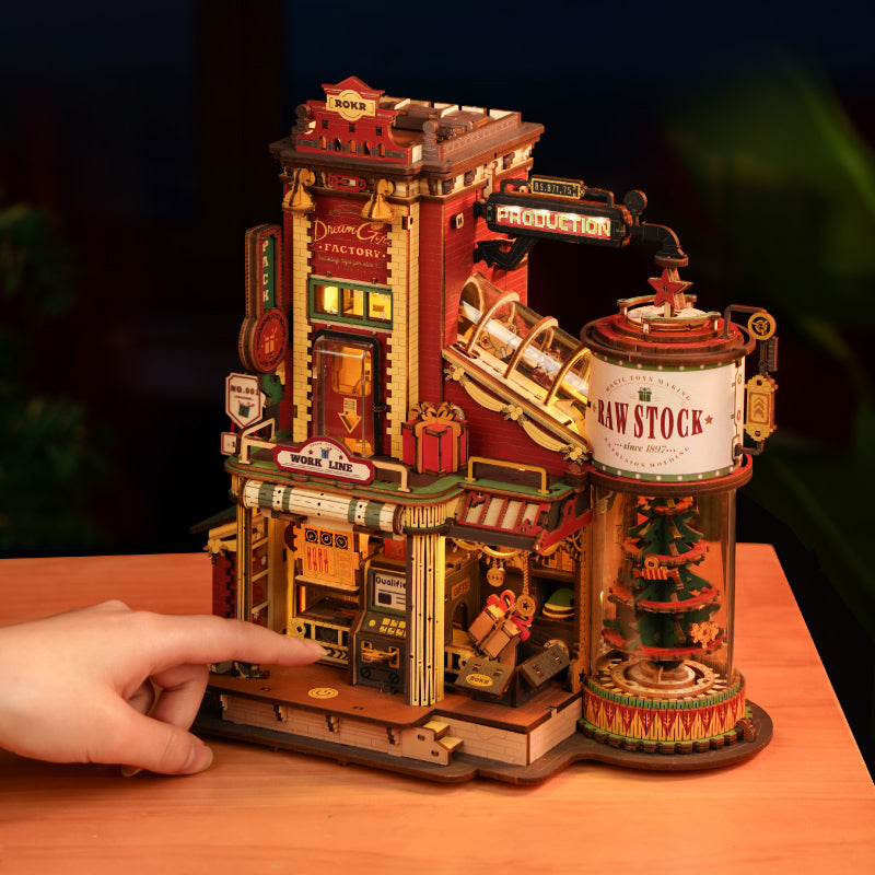 ROKR Dream Gift Factory Wooden Music Box EAB01
