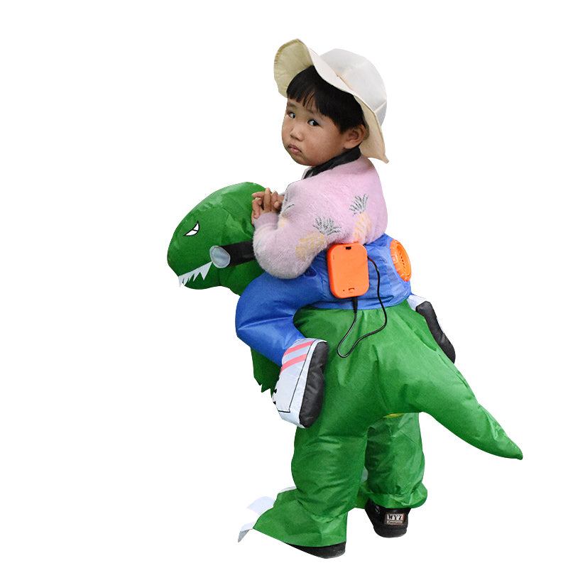Green Inflatable Dinosaur Costume toddle Halloween Christmas Party Cosplay Costumes Dress Suit for children Adult book week costume