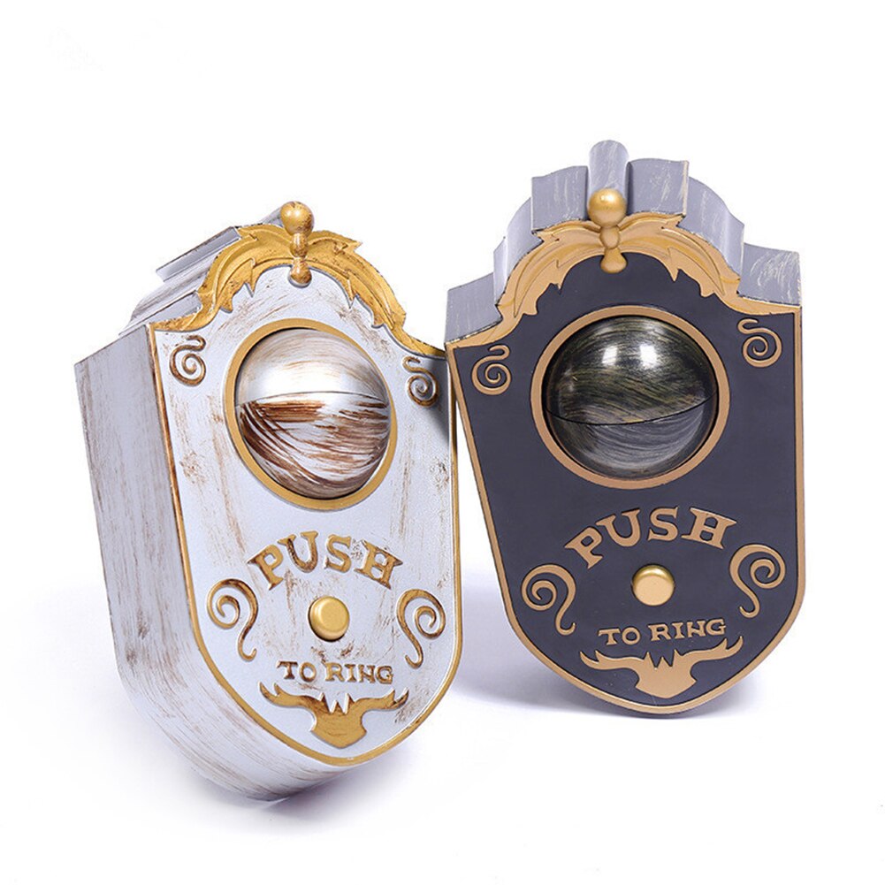 Halloween Doorbell with LED Lightup Eyes Creepy Sound Eyeball Doorbell Halloween Prop Spooky Toy Decoration Book Week Costume