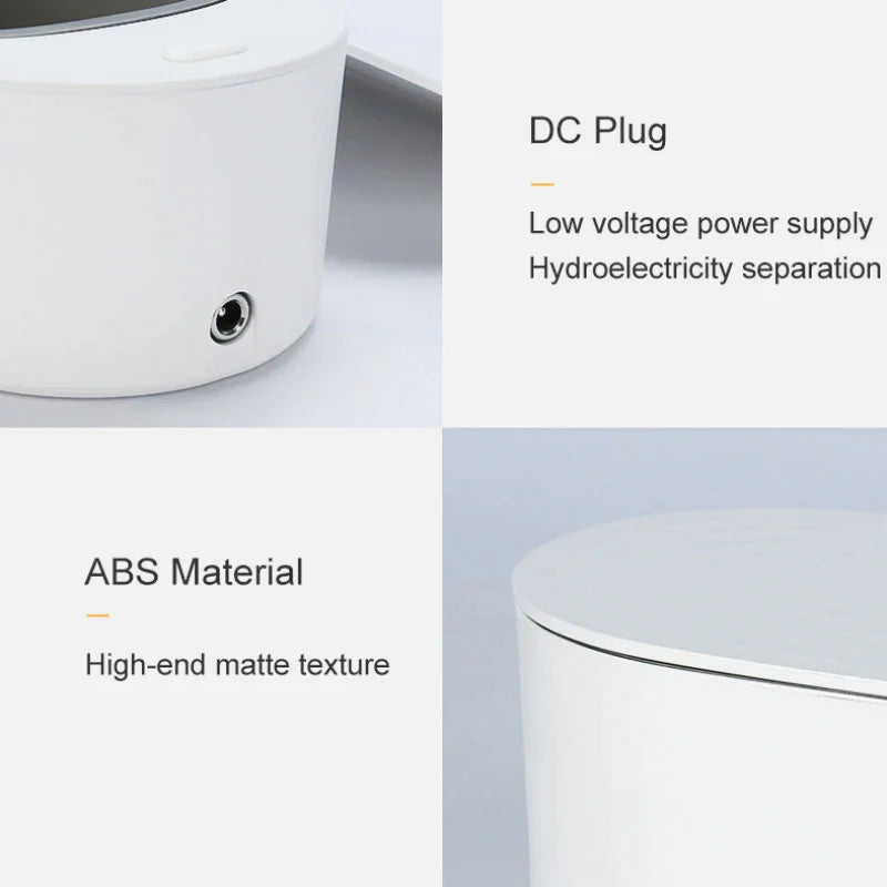 Heavy-Duty 500ml Ultrasonic Cleaner – Cleans Jewellery, Spectacles, Dentures & More with 47,000Hz Vibration – Stainless Steel Tank – White