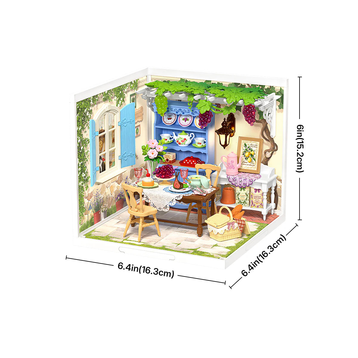 Rolife Midsummer Dream Yard DIY Miniature House - DW025 | 3D Garden Miniature Kit with LED Lights for Adults