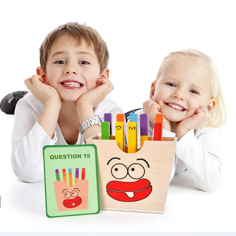 Montessori Wooden Simulation Food Stacking Toys for Toddlers Kids Preschool Educational Shape Matching Toys Fine Motor Skill Toy