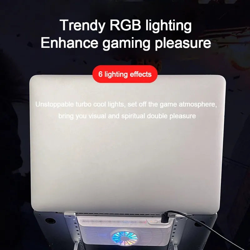 Notebook Air Cooler Stand Semiconductor Refrigeration Radiator Computer Mute Fan Base for 12-18 inch Cooling Pad Bracket