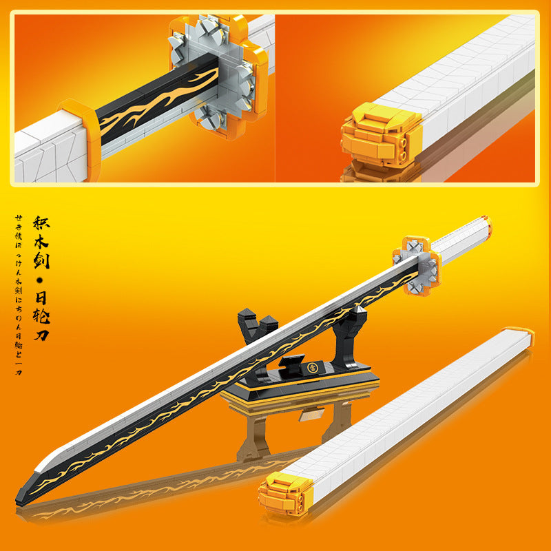 Demon 1506 Slayer Building Block Sword Toy Katana Building Block Model Assembly Swords Toys Weapon Toy Brick For Children