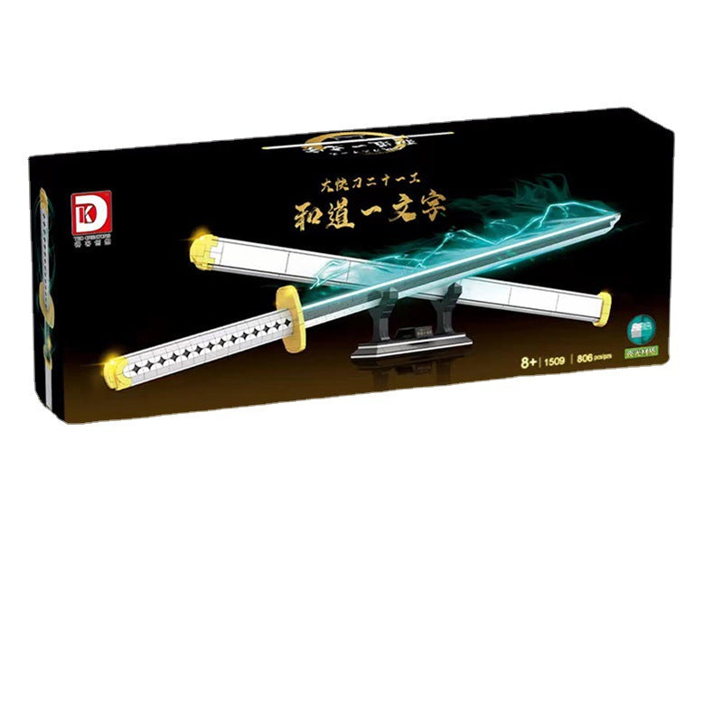 Demon 1509 One Piece Wado Ichimonji  Movie with 806 Pieces Bricks Model Building Blocks Anime Toys