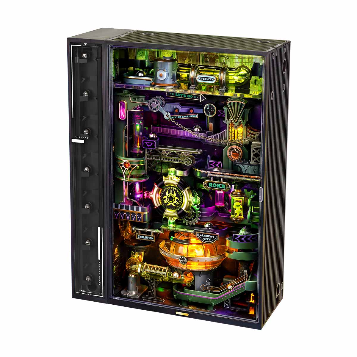 ROKR Alchemy City Marble Run Mechanical 3D Puzzle - MR04S | Steampunk Marble Machine with Gears & Moving Parts