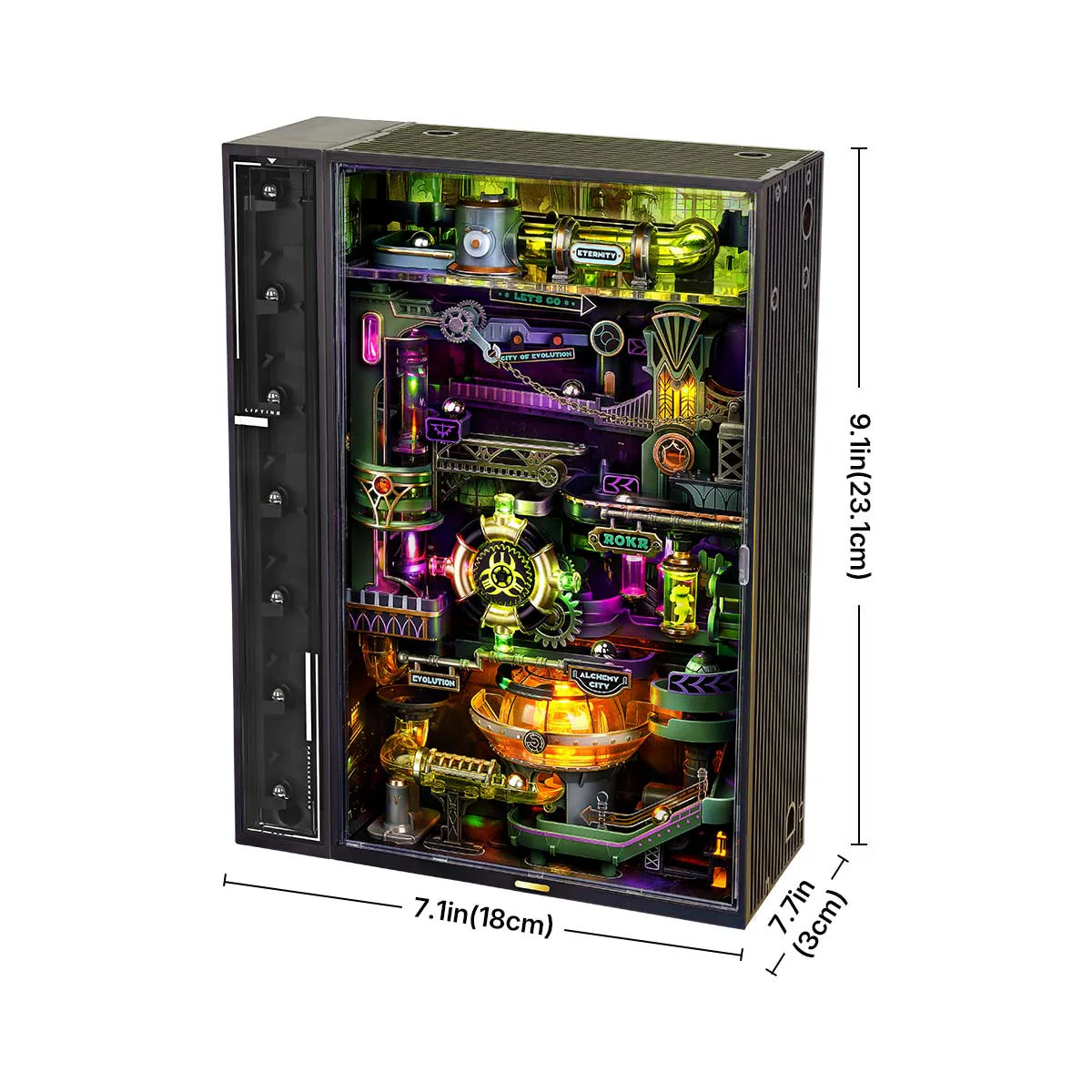 ROKR Alchemy City Marble Run Mechanical 3D Puzzle - MR04S | Steampunk Marble Machine with Gears & Moving Parts