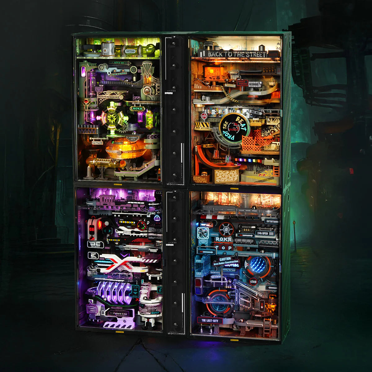 ROKR Alchemy City Marble Run Mechanical 3D Puzzle - MR04S | Steampunk Marble Machine with Gears & Moving Parts