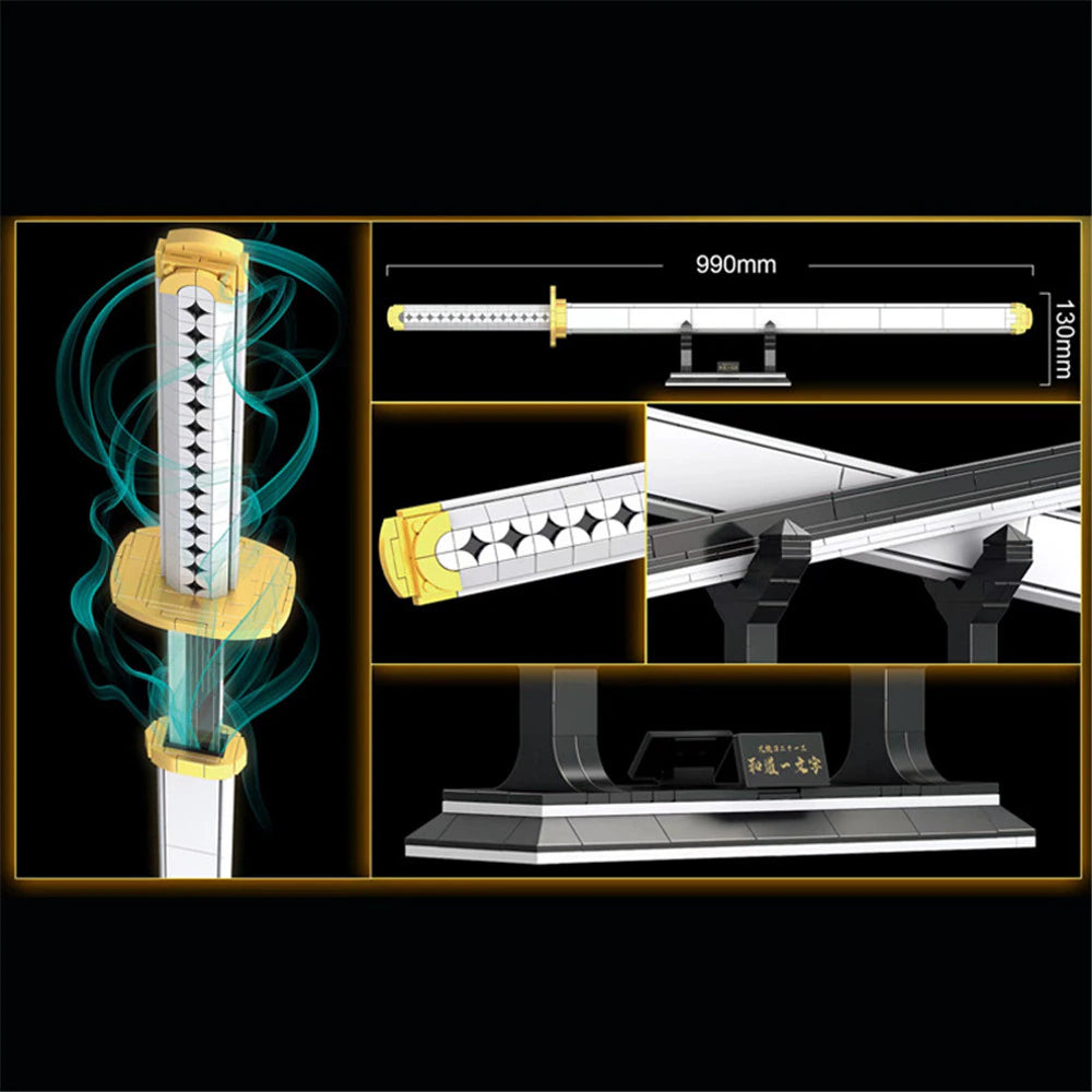 Demon 1509 One Piece Wado Ichimonji  Movie with 806 Pieces Bricks Model Building Blocks Anime Toys