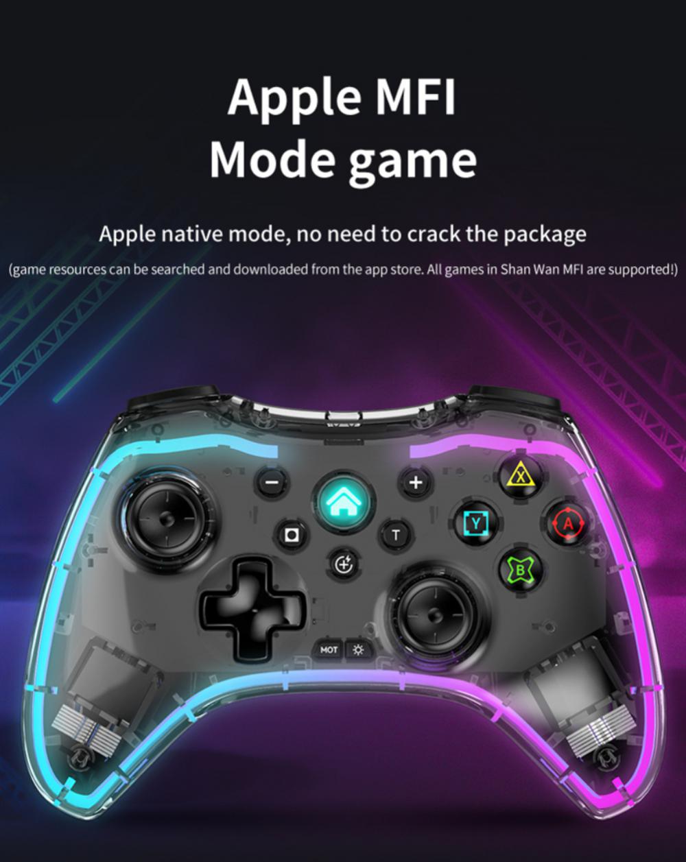 Pro Wireless Controller for Switch & PC – Bluetooth 5.0, Motion Controls & App Customisation
