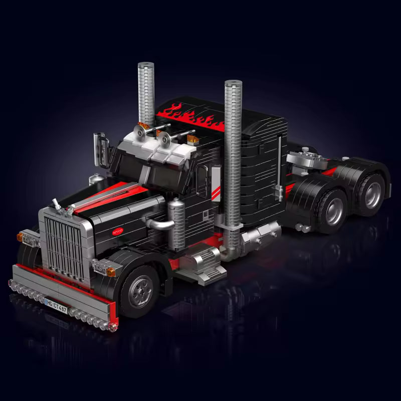 Mould King 10037 American Truck Building Set | 1,797 Pcs Model Building Blocks Technology Tow Truck Toy for Boys and Girls