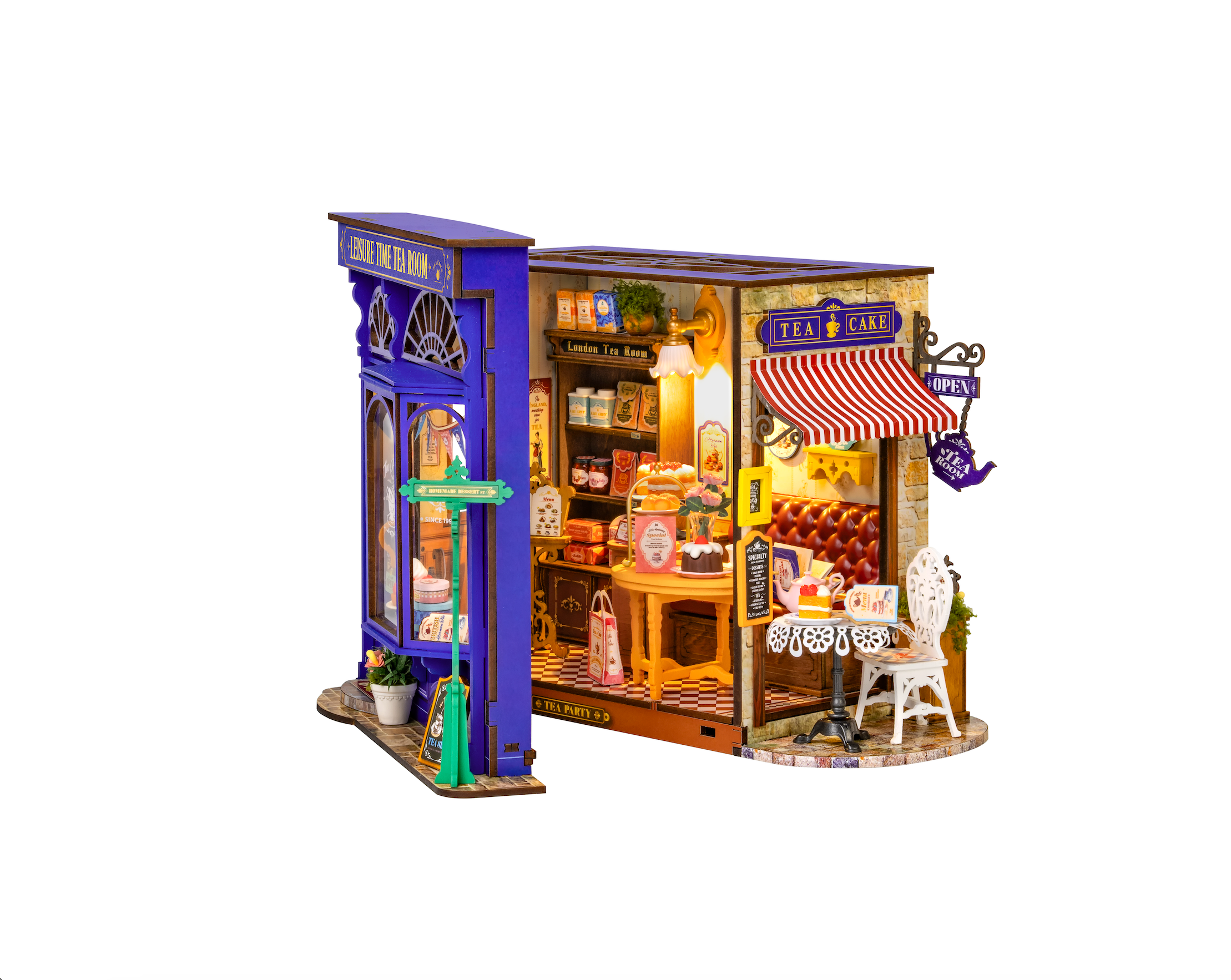 Rolife Leisure Time Tea Room DIY Miniature House DG171