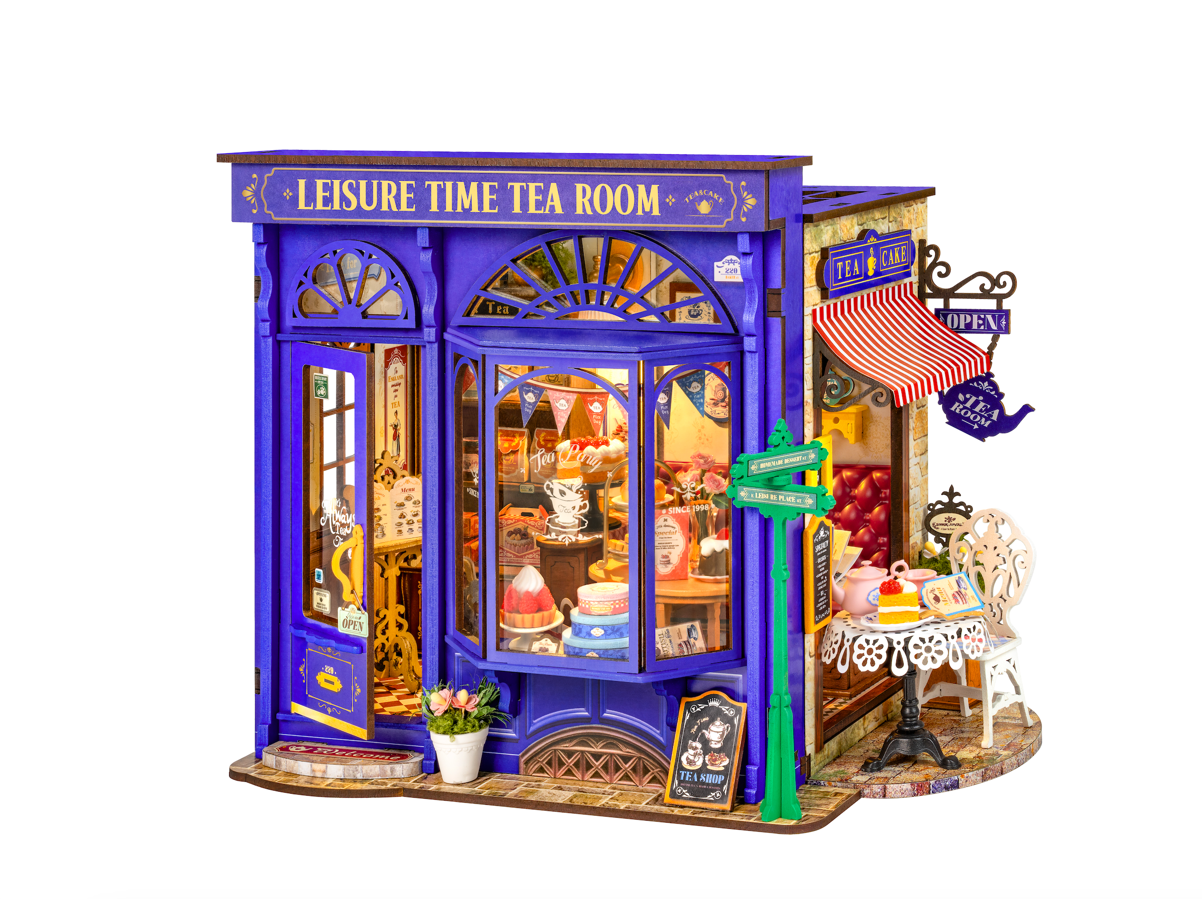 Rolife Leisure Time Tea Room DIY Miniature House DG171