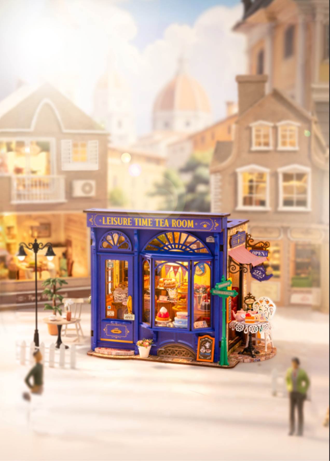 Rolife Leisure Time Tea Room DIY Miniature House DG171