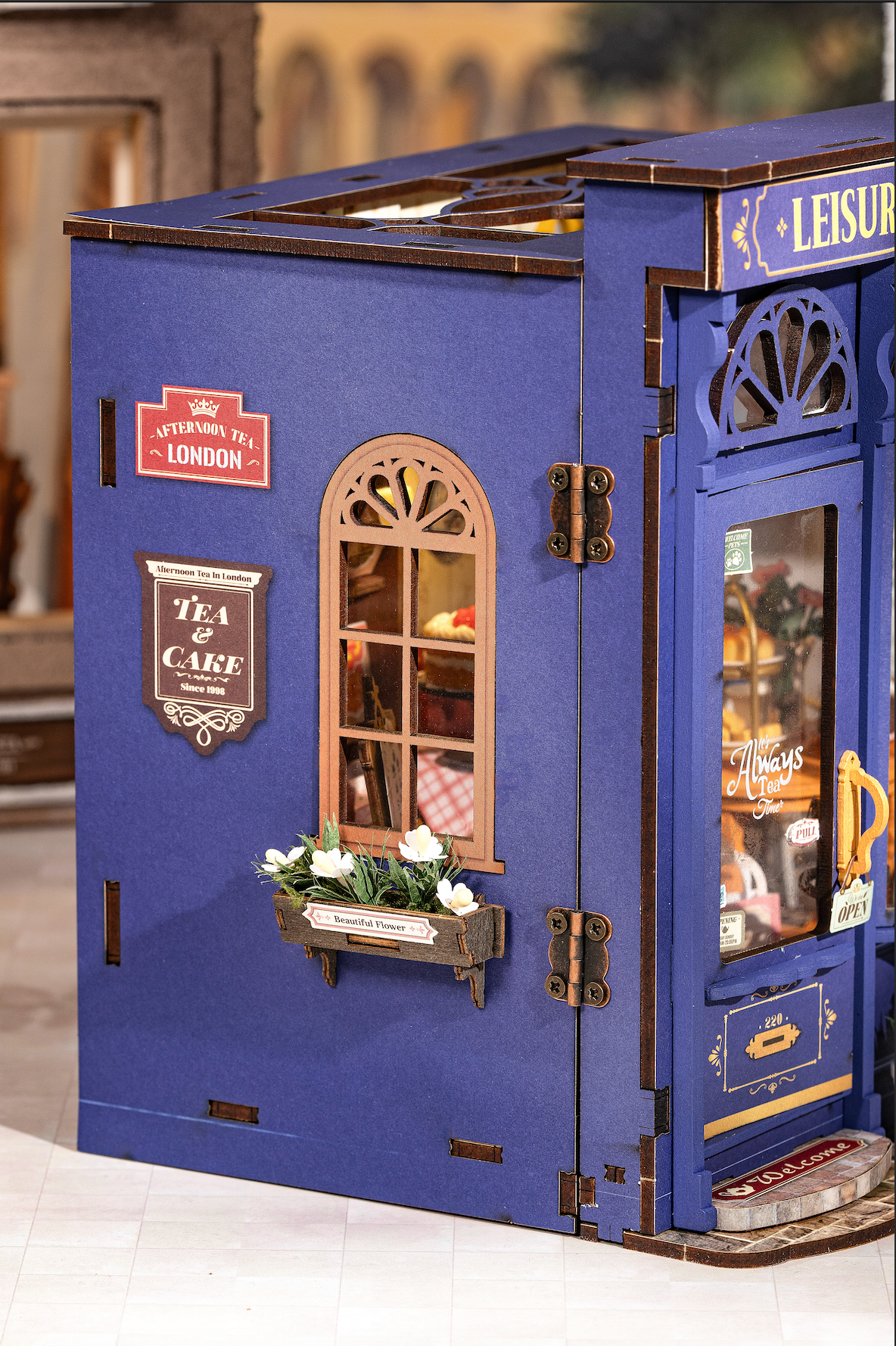 Rolife Leisure Time Tea Room DIY Miniature House DG171