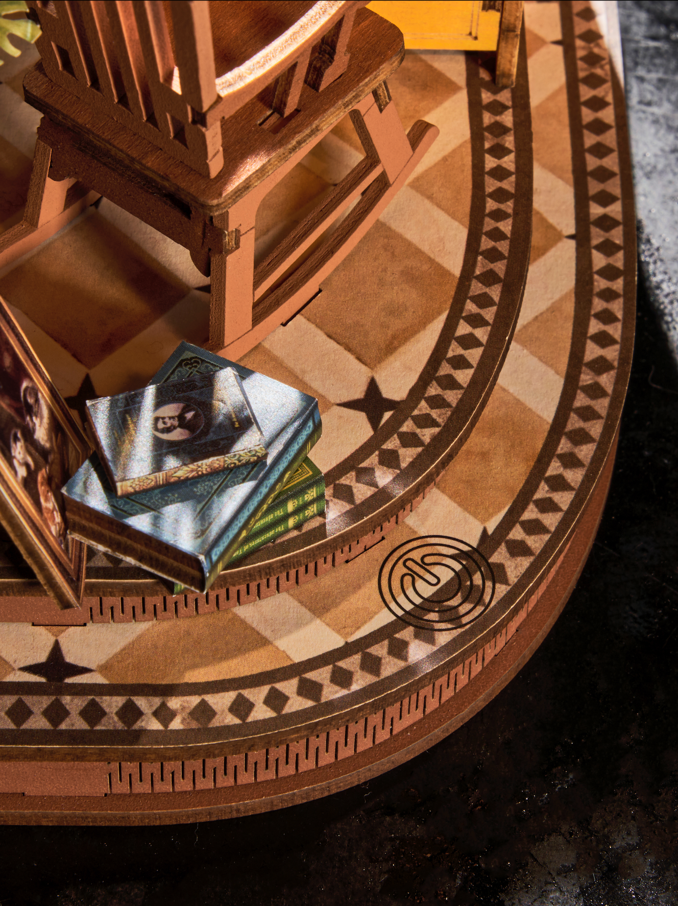 Rolife Silent Corner Study DIY Book Nook Shelf Insert TGE02