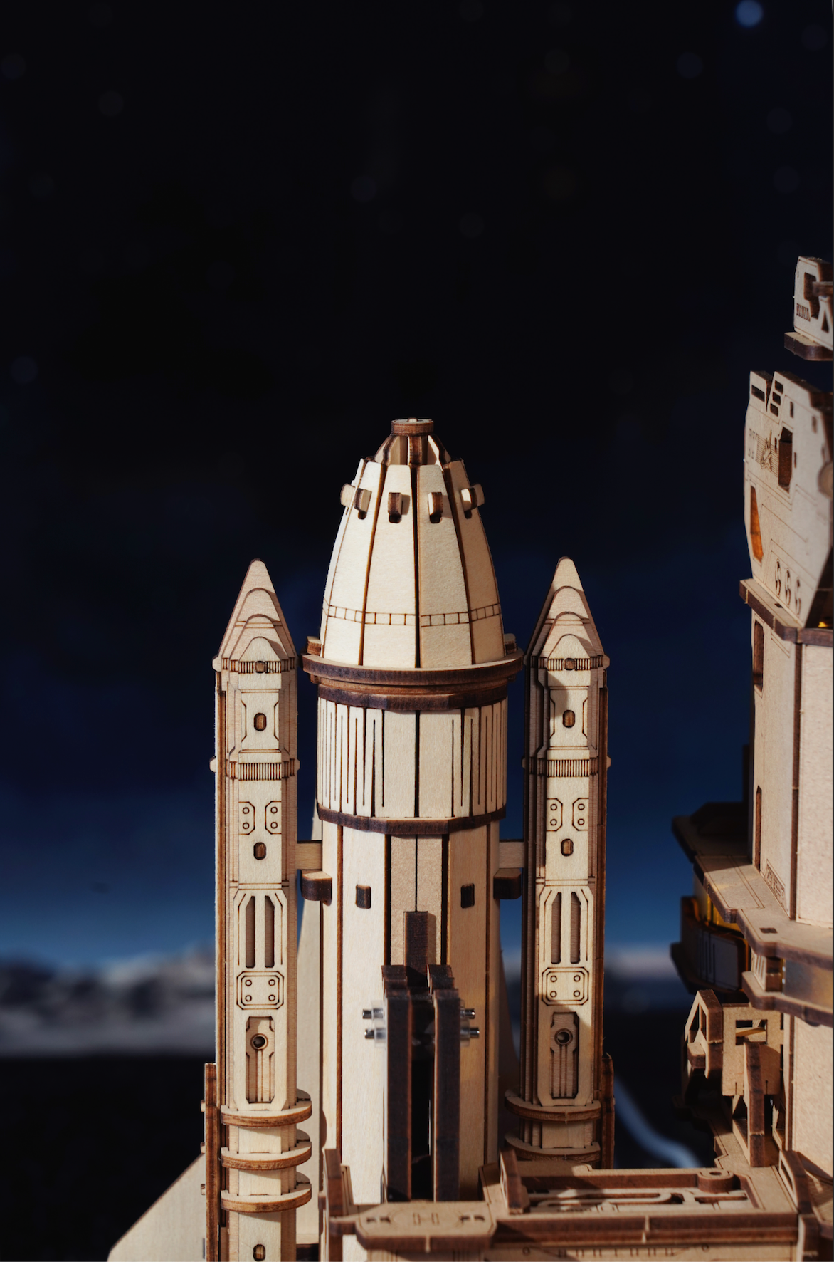 ROKR Space Shuttle 3D Wooden Puzzle - LKA02 | DIY Mechanical Model Kit for Adults & Teens