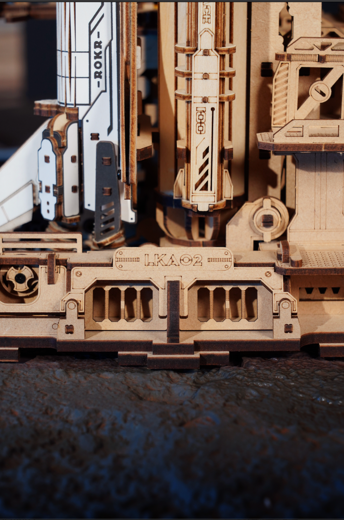 ROKR Space Shuttle 3D Wooden Puzzle - LKA02 | DIY Mechanical Model Kit for Adults & Teens