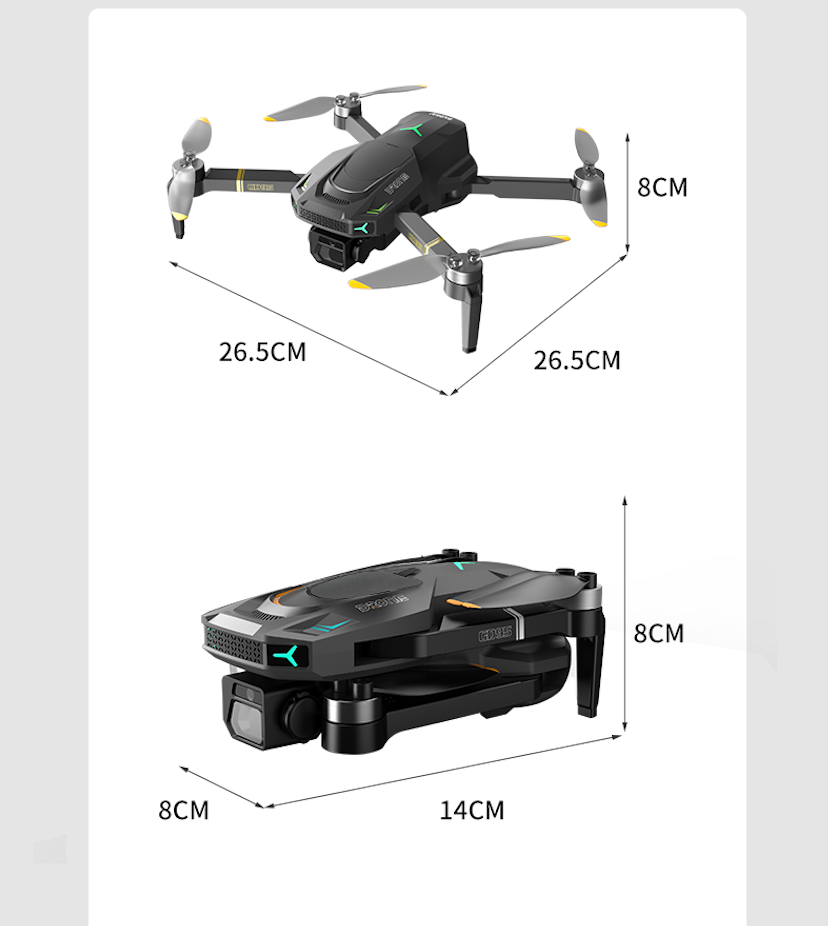 GD95 Pro 360 Obstacle Avoidance GPS-Enabled RC Drone with Long Range 3-Axis Gimbal and Dual 4K HD Cameras Brushless Quadcopter