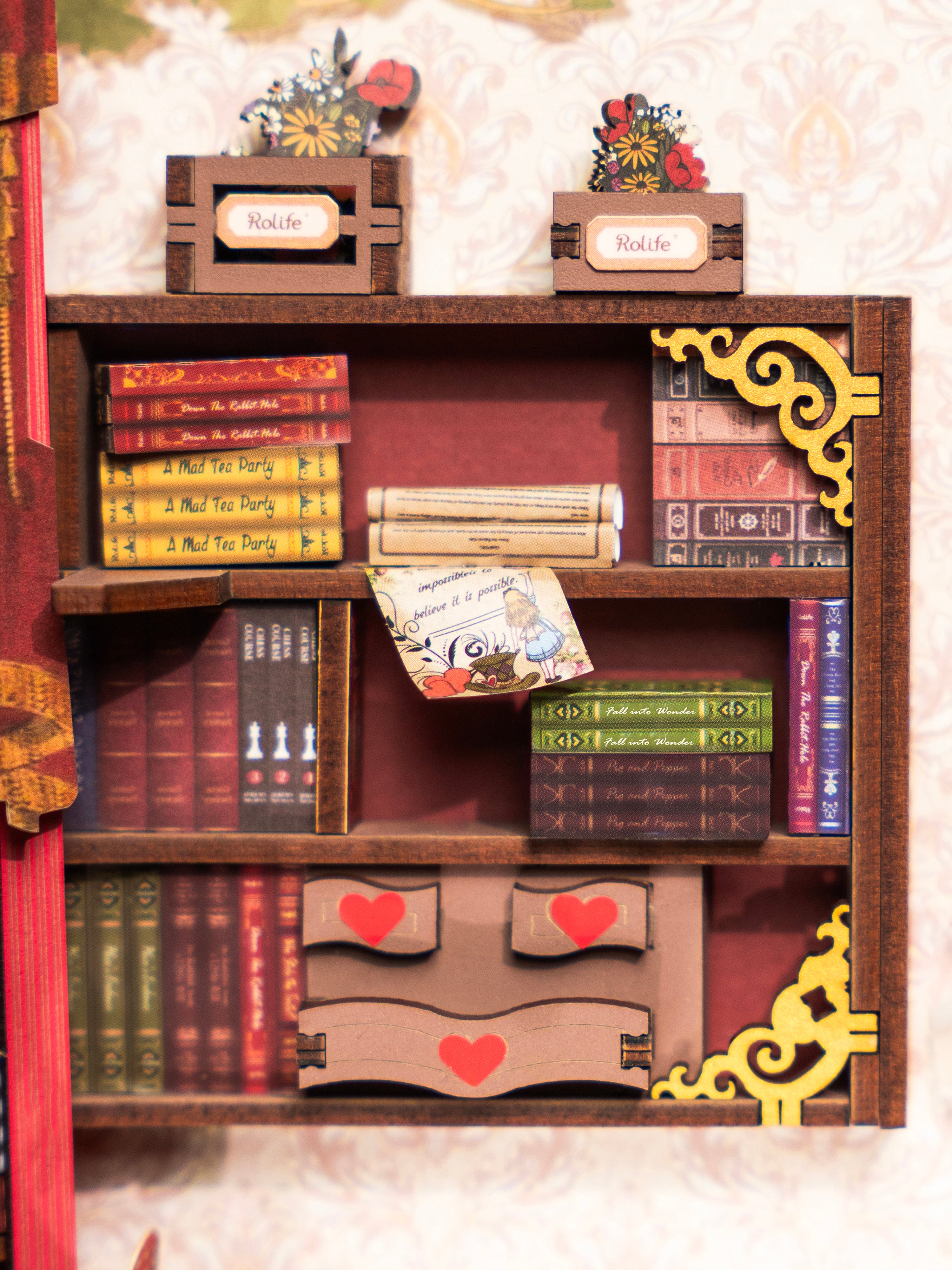 Rolife DIY Book Nook Shelf Insert - Fall into Wonder TGB12