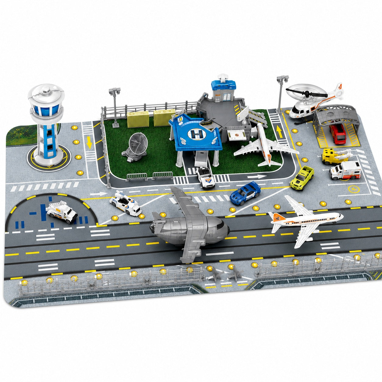 Aviation Airport Toy Vehicle and Plane Playset main product image