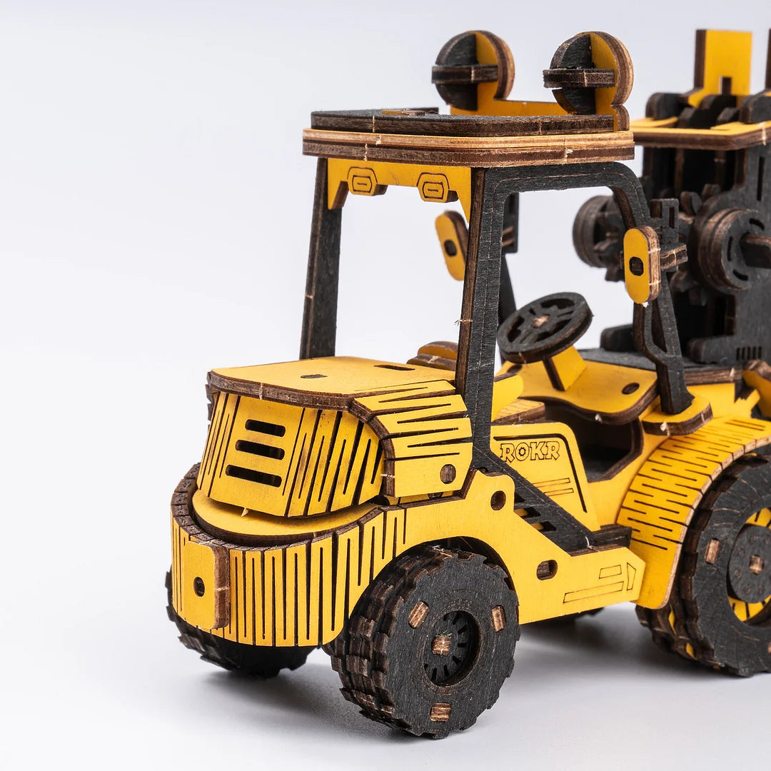 ROKR Forklift Engineering Vehicle 3D Wooden Puzzle TG413K  Educational Toy for Kids Truck Toys for Gifts