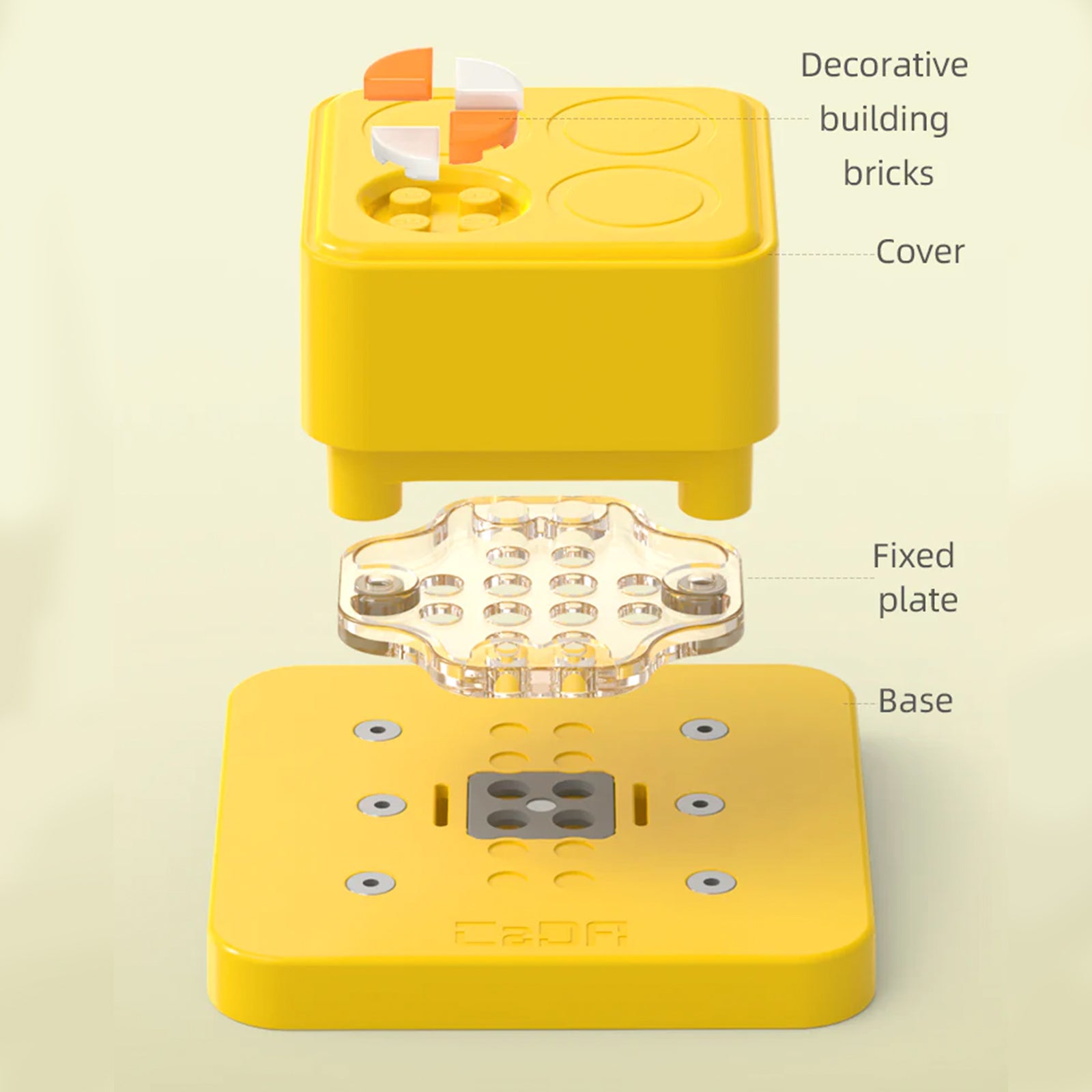 CaDA D031 99 PCS Hole Puncher D031 Building Block Combine bricks and paper easy to press and punch kids