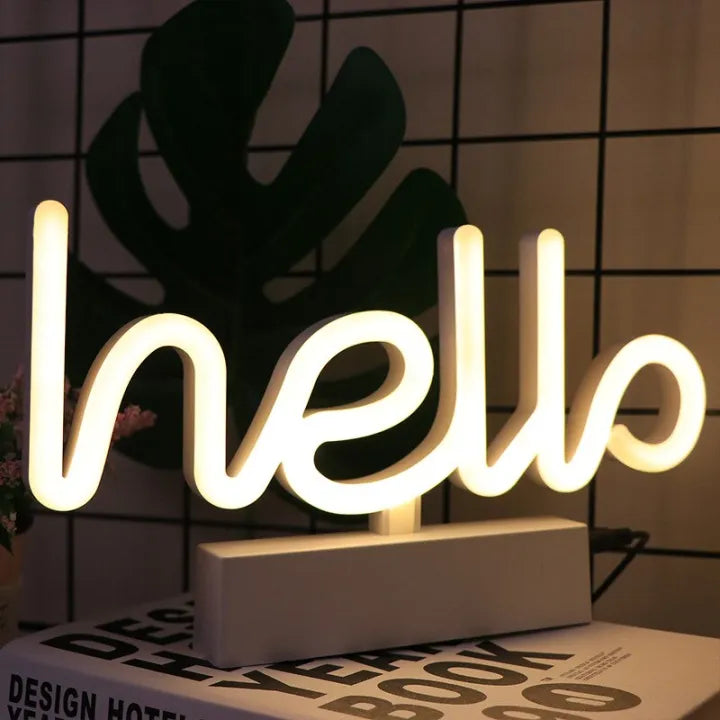 LED Neon Light Neon Sign Lamp with Standing Display Restaurant Bar Holiday Decor Sign Christmas Night light