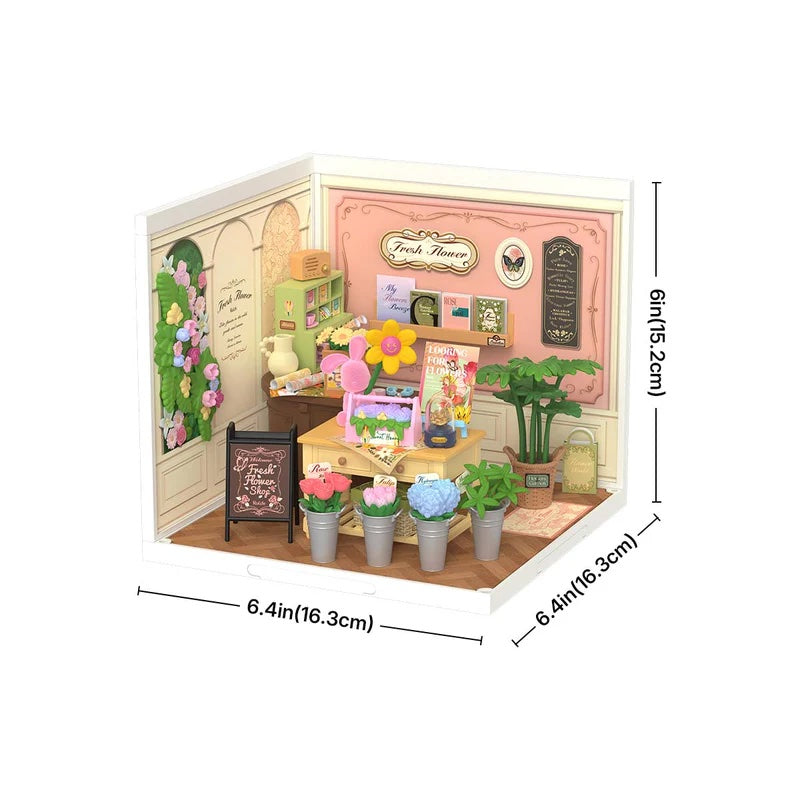 Rolife Fresh Flower Shop DIY Miniature House DW017B