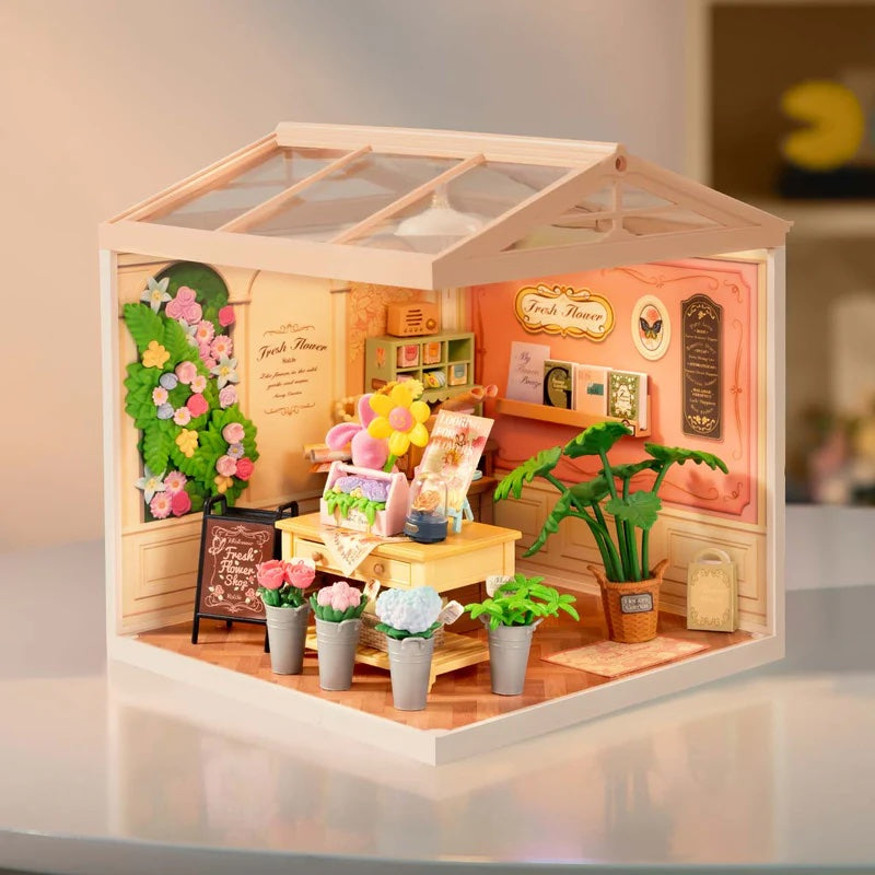 Rolife Fresh Flower Shop DIY Miniature House DW017B