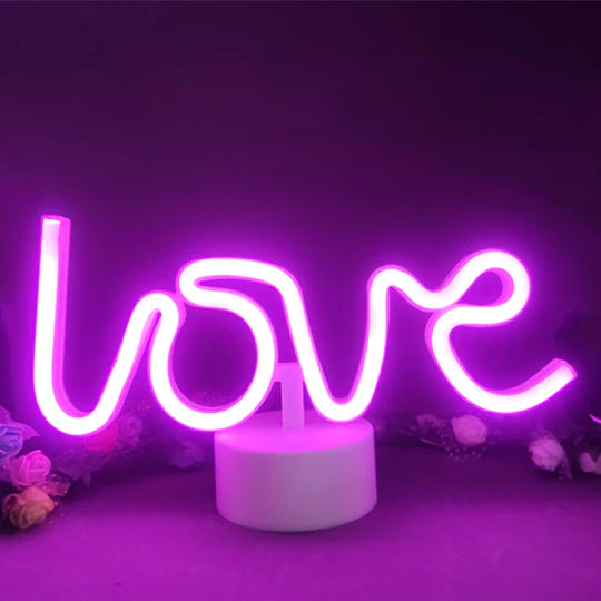 LED Neon Light Neon Sign Lamp with Standing Display Restaurant Bar Holiday Decor Sign Christmas Night light