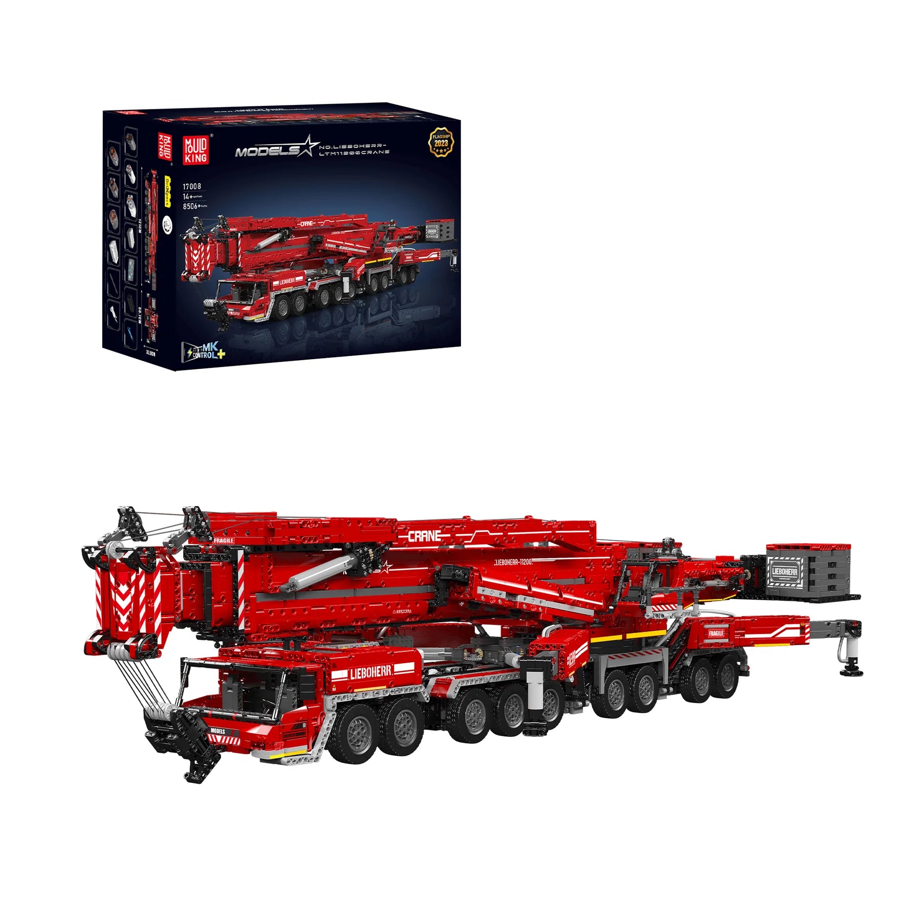 Mould King 17008 Ultimate Liebherr LTM 11200 Remote Controlled Crane Building Sets | 8,506 Pcs