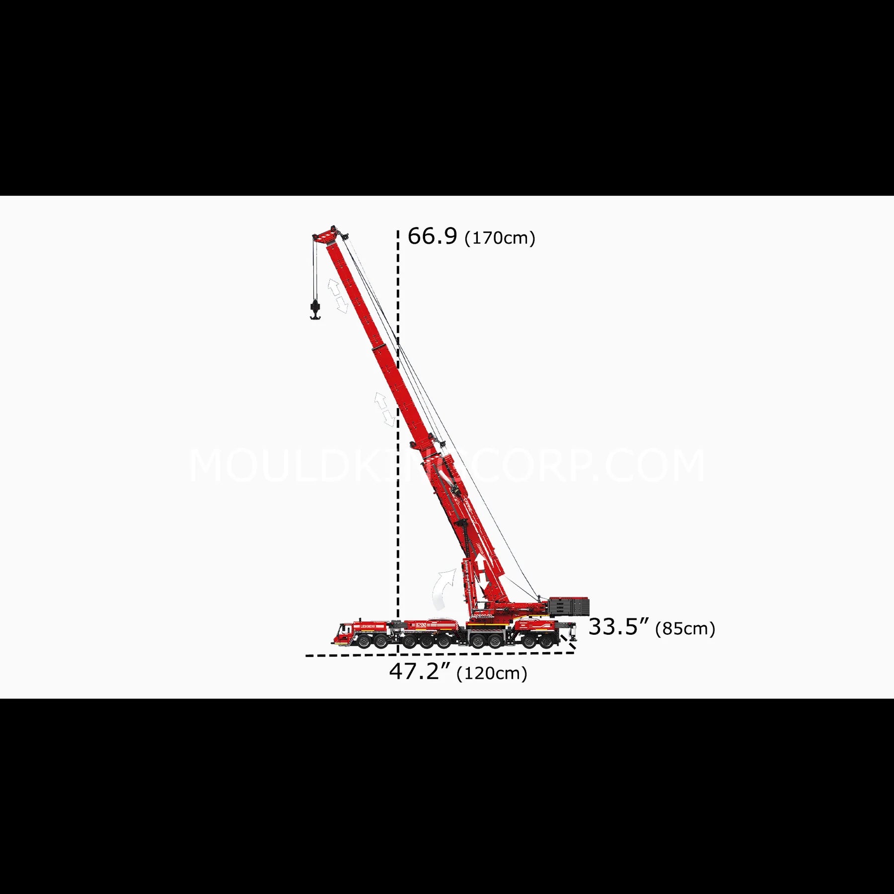 Mould King 17008 Ultimate Liebherr LTM 11200 Remote Controlled Crane Building Sets | 8,506 Pcs