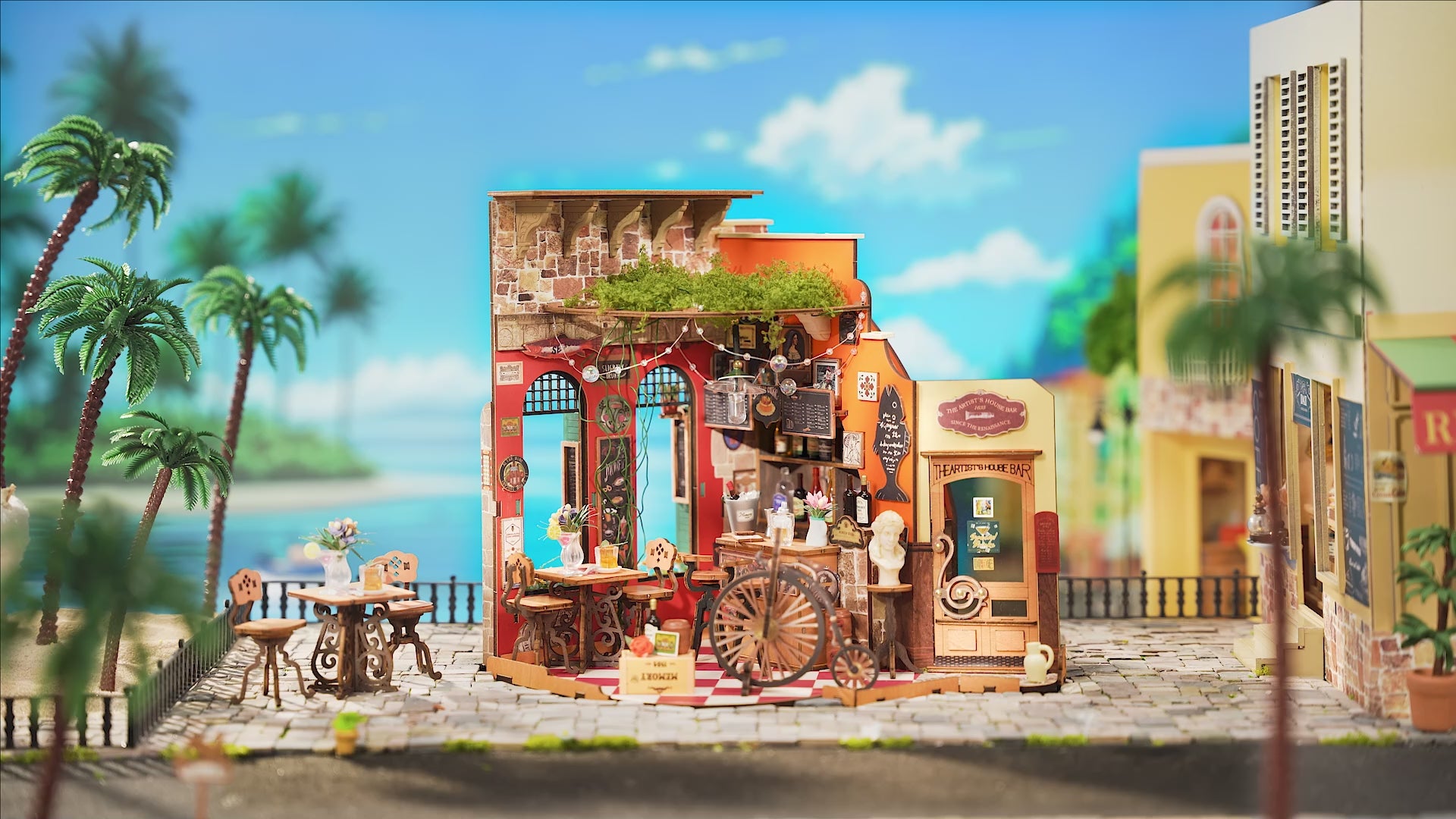 Rolife Cheers Bar & Dining DIY Miniature House DG173