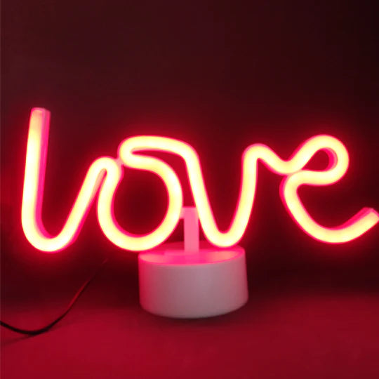 LED Neon Light Neon Sign Lamp with Standing Display Restaurant Bar Holiday Decor Sign Christmas Night light