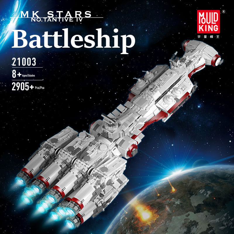 2905pcs MOULD KING Tantive IV Warship Battleship Building Blocks Bricks Toy Set