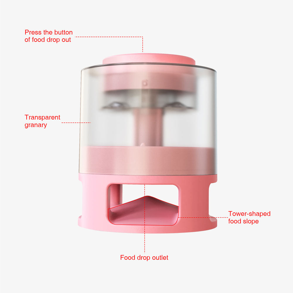 Anti-choke Treat Iq Toy Treat Dispenser Puzzle Feeder Pet Accessories Dog Cat Toy Pink