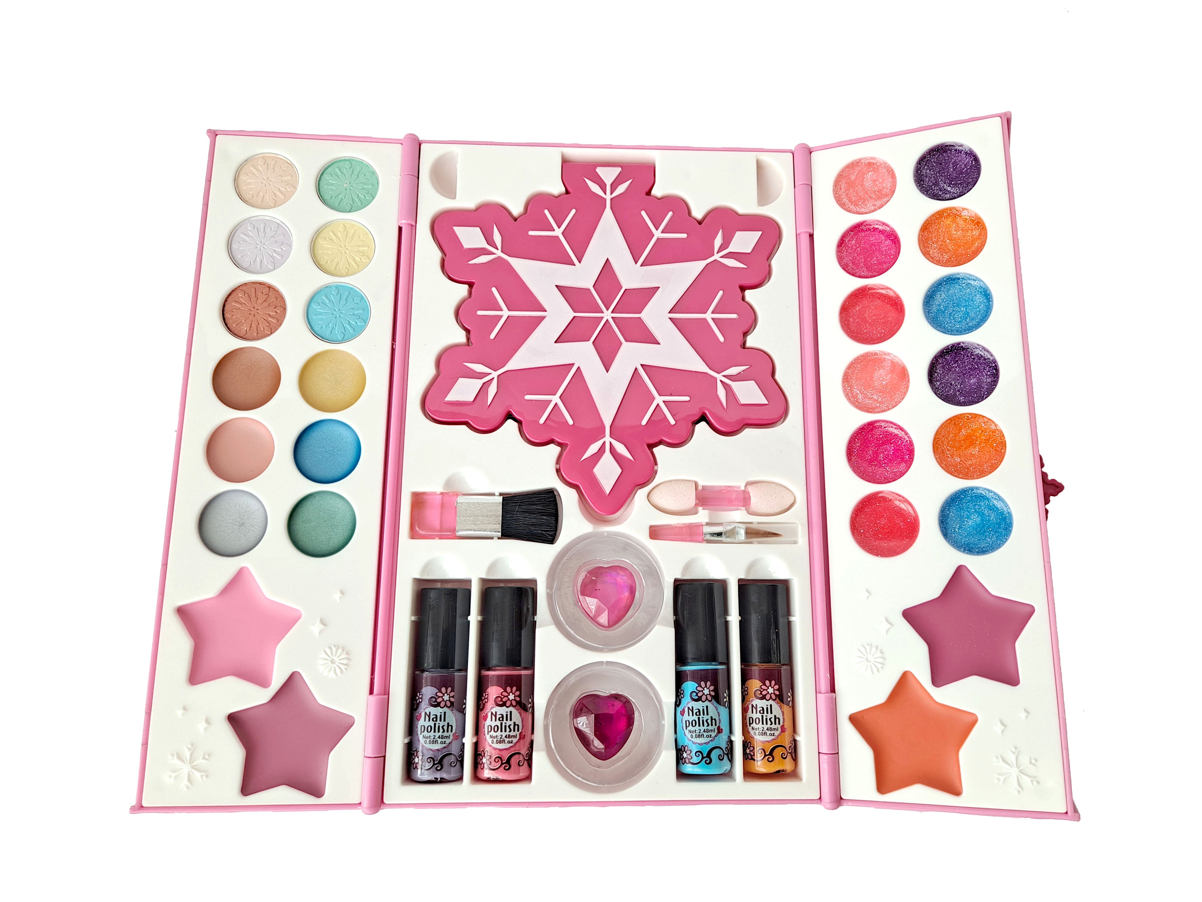 Kid Girls Makeup Set My Lovely Makeup Handbag Set Eco-friendly Cosmetic Pretend Play Kit Princess Toy