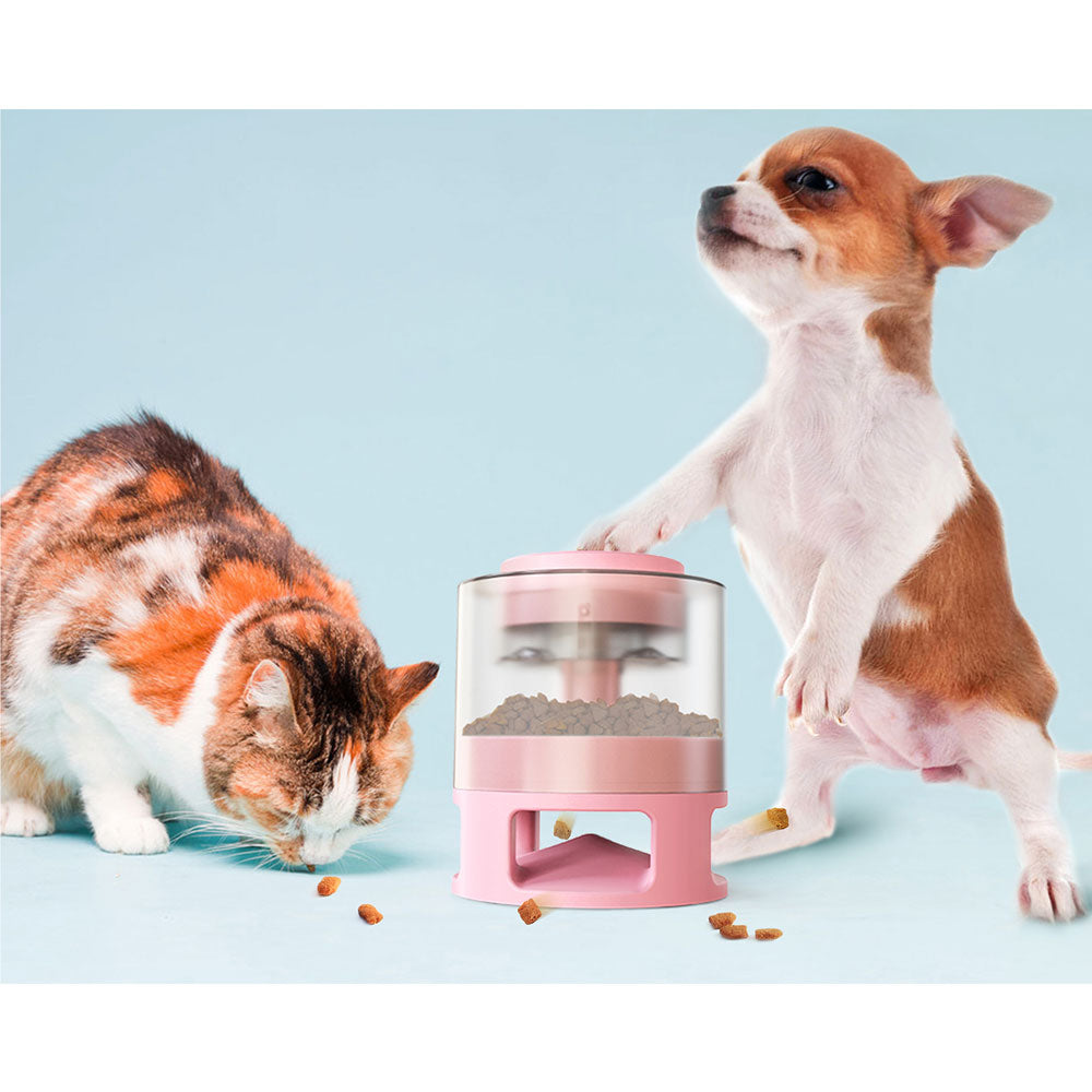 Anti-choke Treat Iq Toy Treat Dispenser Puzzle Feeder Pet Accessories Dog Cat Toy Pink