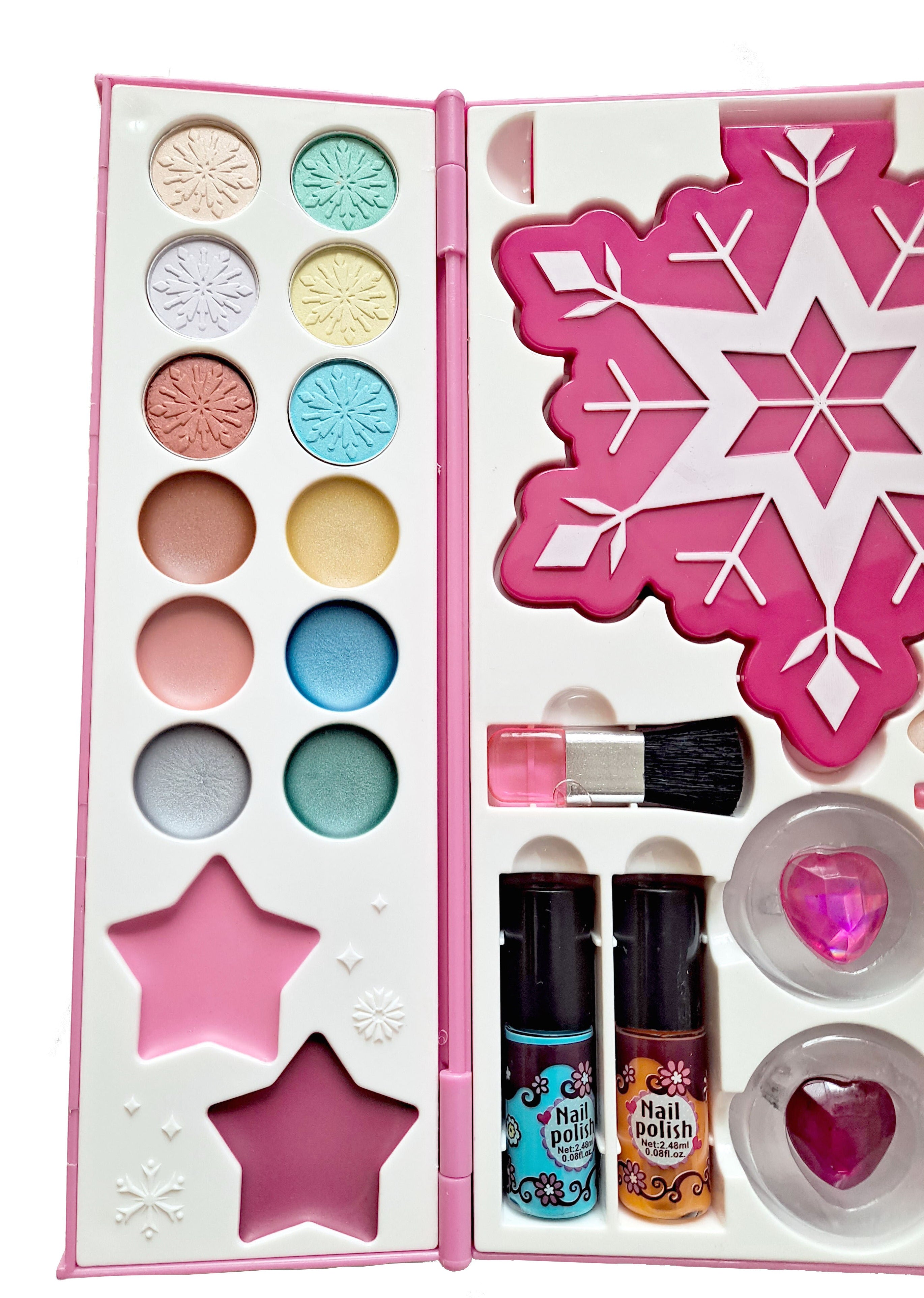 Kid Girls Makeup Set My Lovely Makeup Handbag Set Eco-friendly Cosmetic Pretend Play Kit Princess Toy